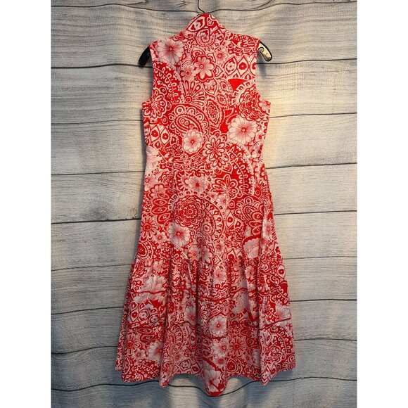 Hyacinth House Red Floral McCauley Midi Dress Size S - Picture 3 of 4